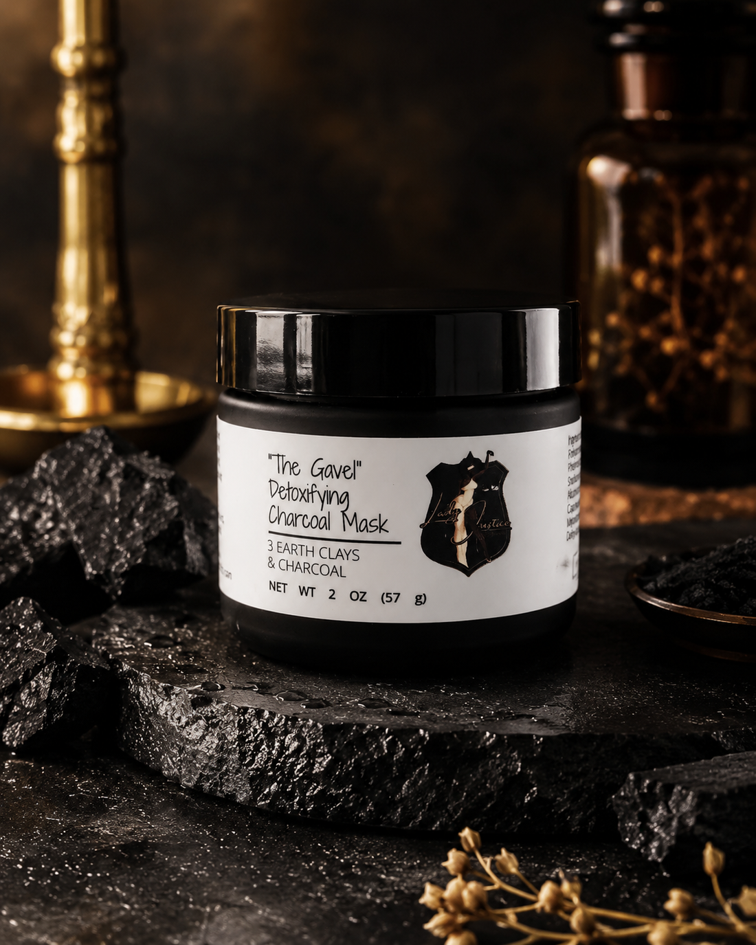 "The Gavel" Detoxifying Charcoal Clay Mask