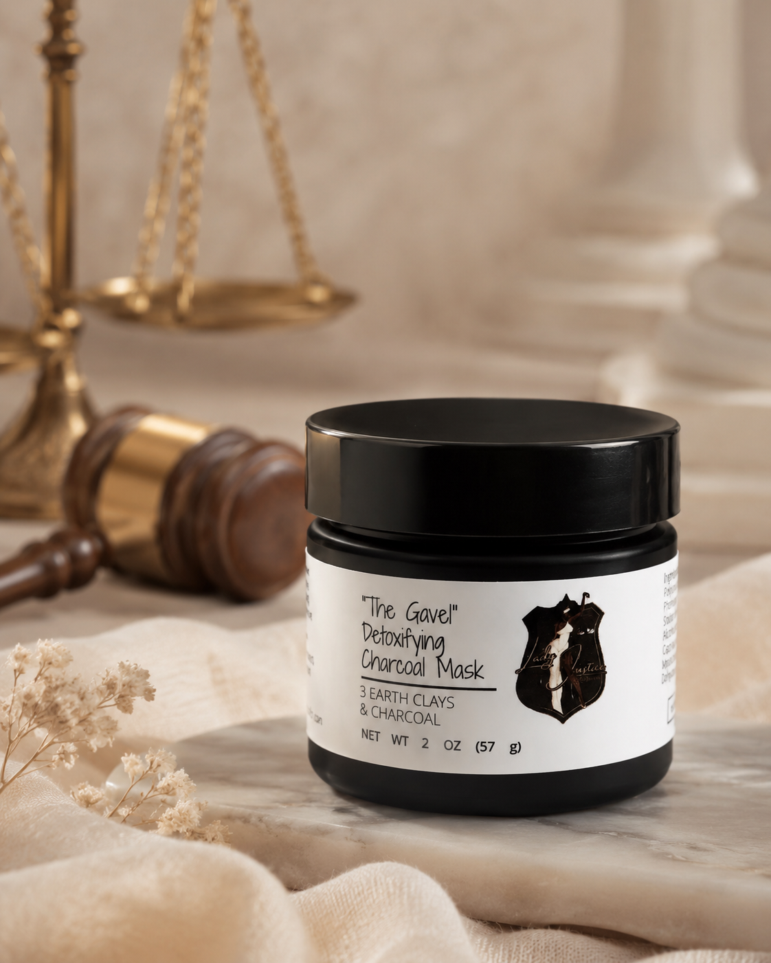"The Gavel" Detoxifying Charcoal Clay Mask