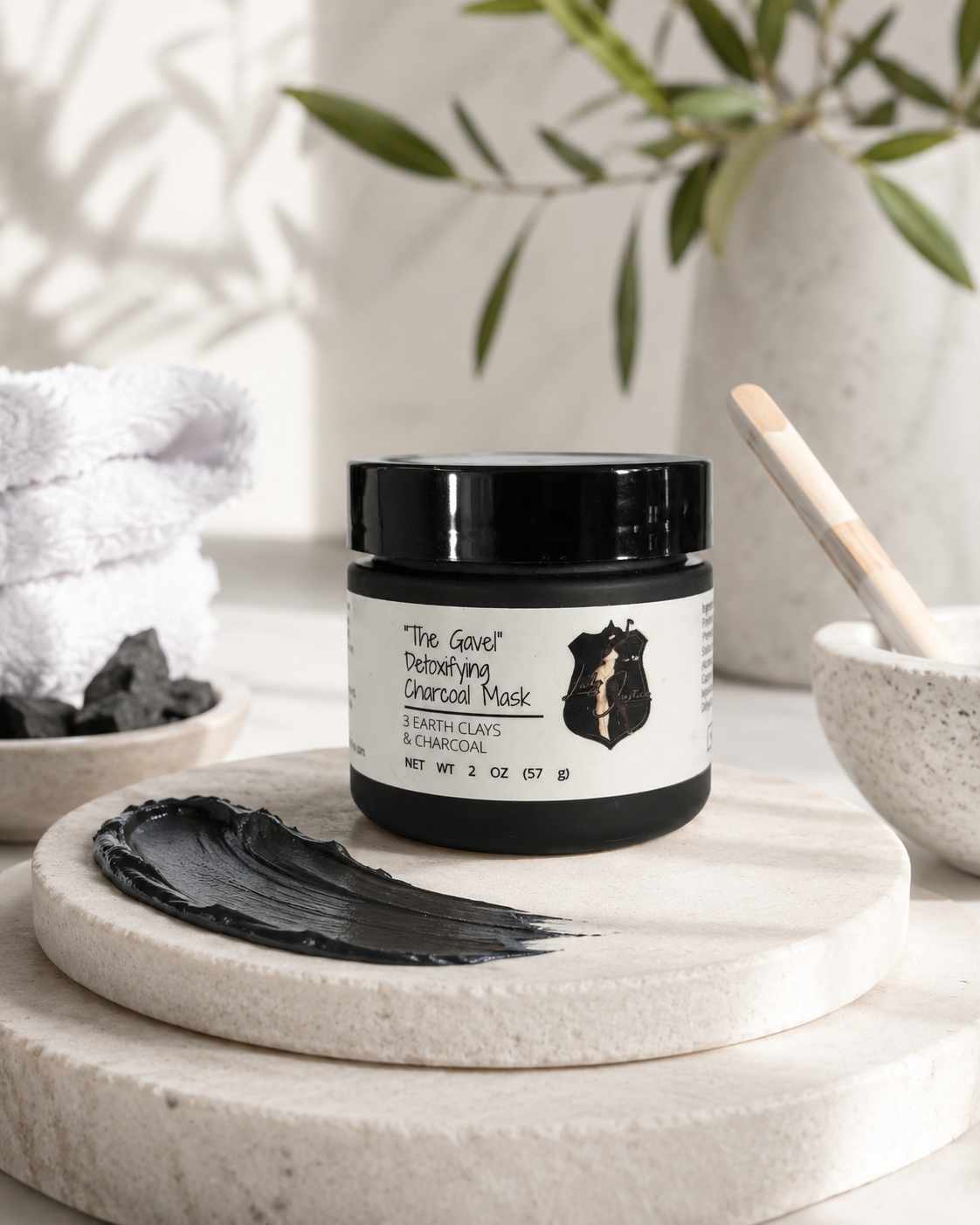 "The Gavel" Detoxifying Charcoal Clay Mask